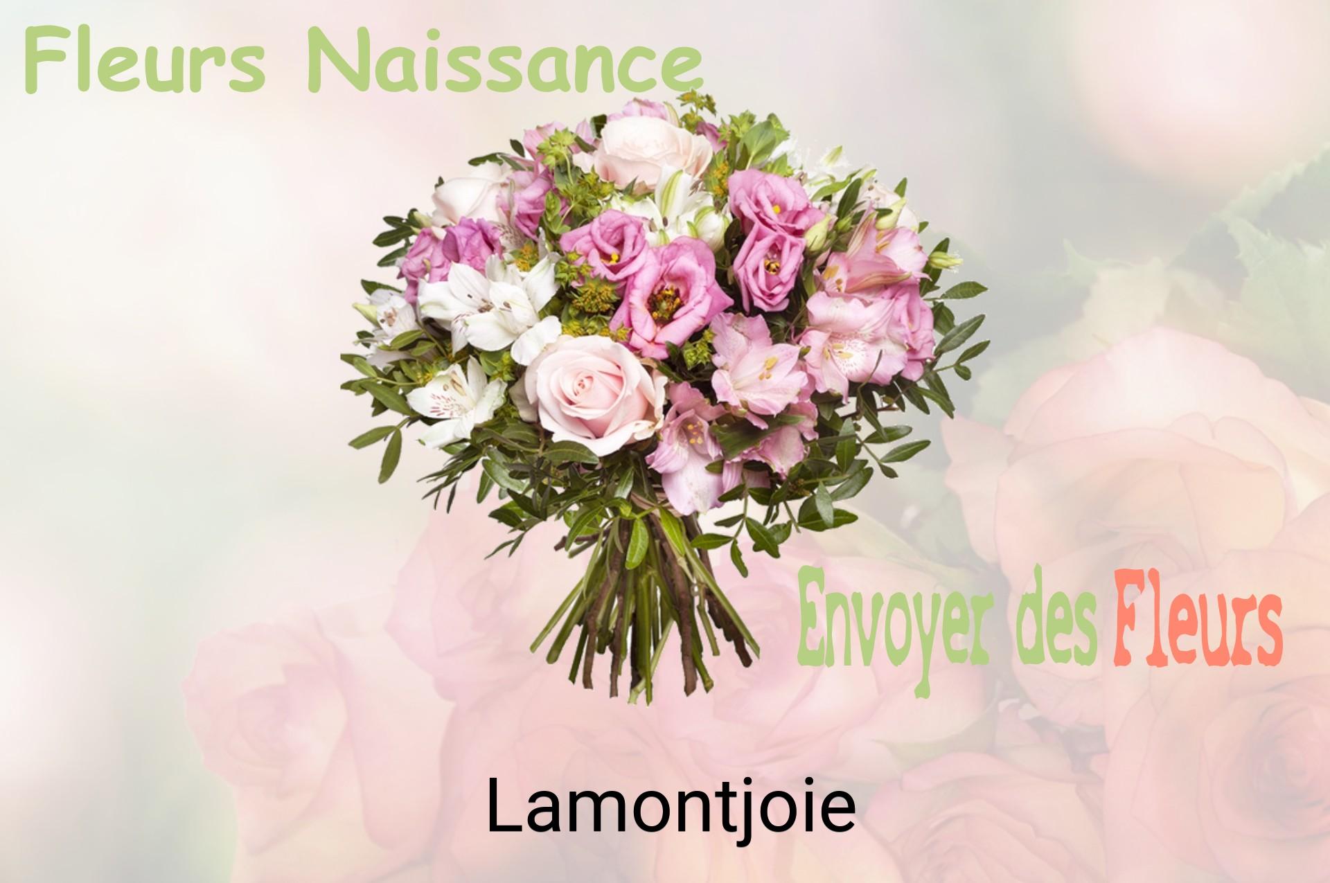 Bouquet de fleurs de naissance livré à Lamontjoie